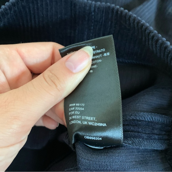 Urban Outfitters | NWT Franny high waist corduroy mini skirt in navy blue sz XS - Picture 3 of 8